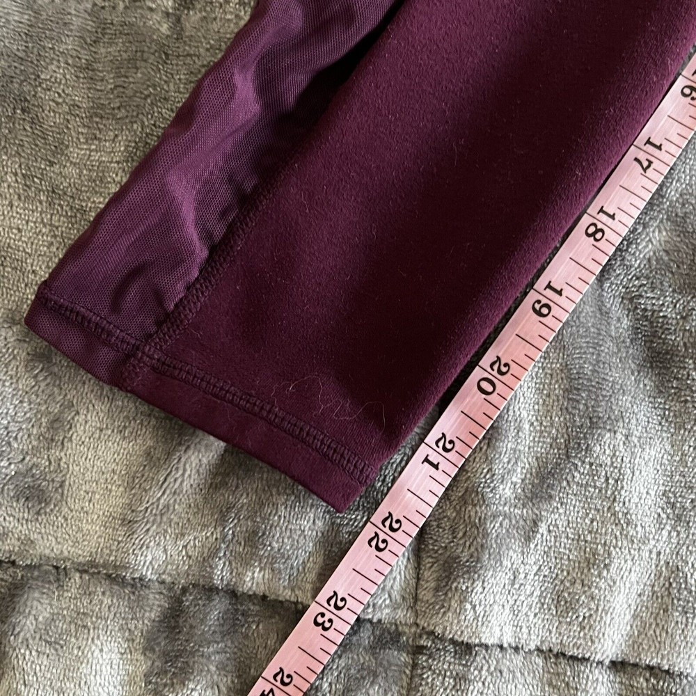 Fabletics Purple Wide Waistband Mid Rise Yoga Leggings Size Small 22” Inseam - Picture 10 of 11